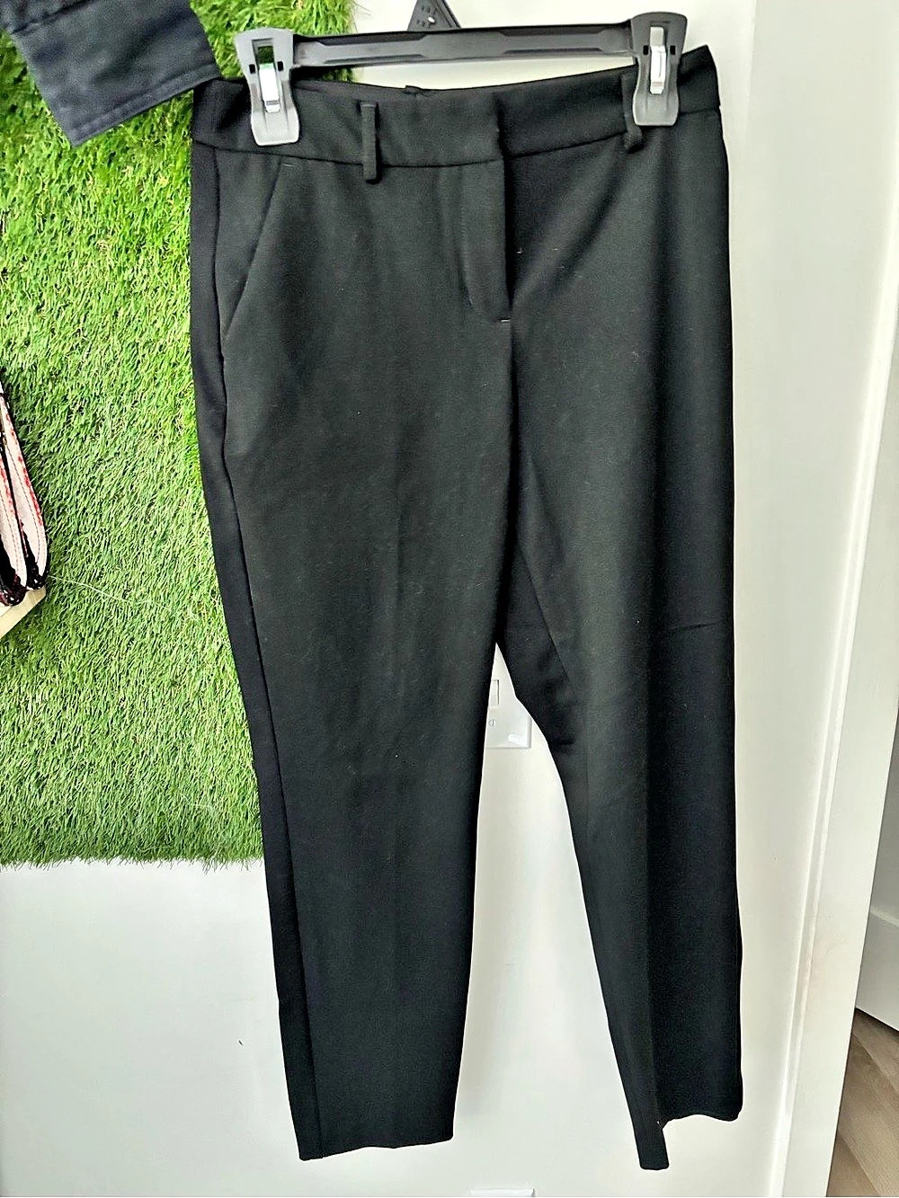 Express Columnist Ankle Mid Rise Pant Black Pants Waist 4R